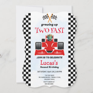 Two Fast Dinosaur Race Car 2nd Birthday Party 