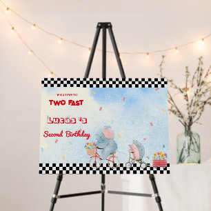 Two Fast Elephant porcupine bike 2nd HBD Party Foam Board