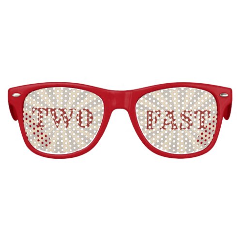 TWO fast Funny 2nd birthday party theme Kids Sunglasses