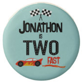 TWO fast kids racecar second birthday party Chocolate Covered Oreo (Front)