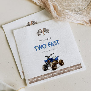 TWO Fast Quad Bike Birthday Napkins