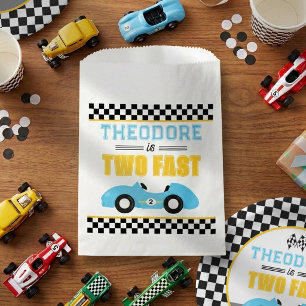 Two Fast Race Car 2nd Birthday Party Favor Bag