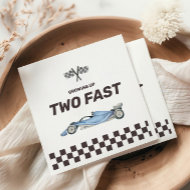 Two Fast Race Car 2nd Boy's Birthday Party Napkins