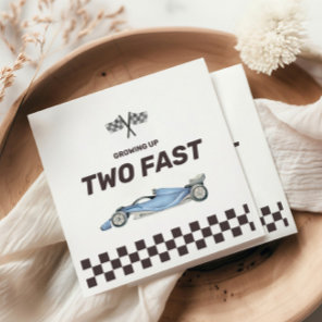 Two Fast Race Car 2nd Boy's Birthday Party Napkins