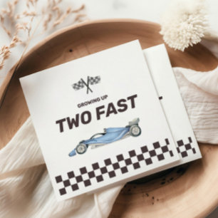 Two Fast Race Car 2nd Boy's Birthday Party Napkins