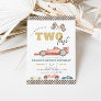 Two Fast Race Car Birthday Party Invitation