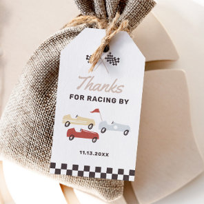 Two Fast Race Car Boy 2nd Birthday Party Gift Tags