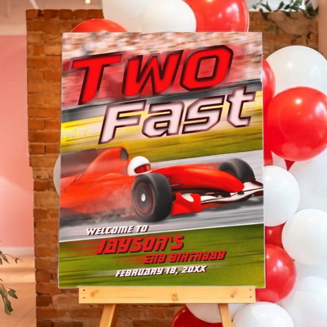 Two Fast - Racing 2nd Birthday Foam Board (Creator Uploaded)