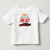 Two Fast Red Flame Race Car 2nd Birthday Party