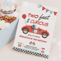 Two Fast Red Race Car 2nd Birthday Party