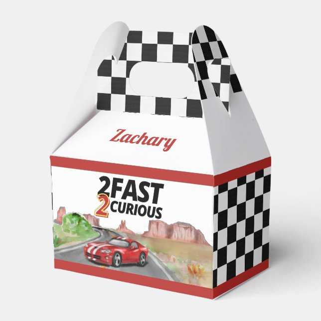 Two Fast Two Curious Vintage Favor Box (Front Side)