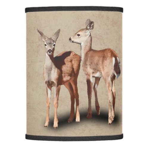 TWO FAWNS LAMP SHADE