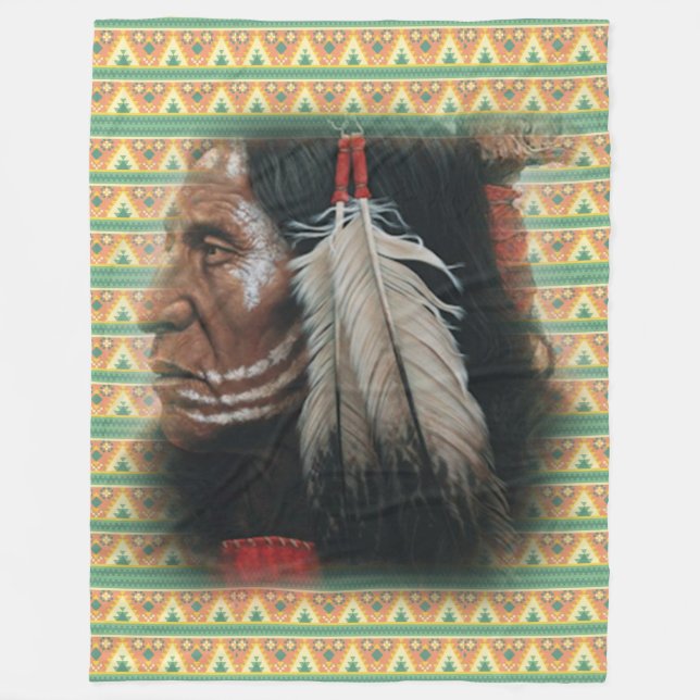 Two Feathers Fleece Blanket (Front)