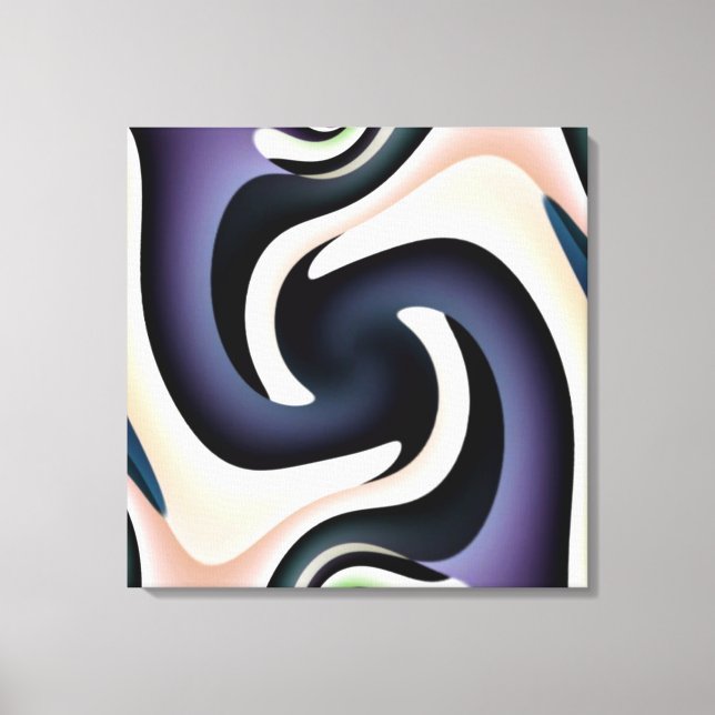 Two Feet Square Abstract Wrapped Canvas Print (Front)