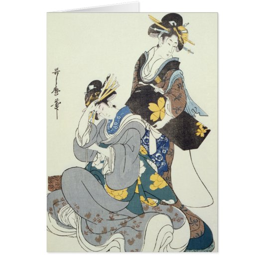 Two Female Figures Cards (Front)