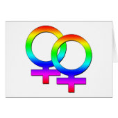 Two Female Signs Card (Front Horizontal)