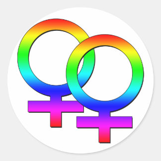 Two Female Signs Sticker