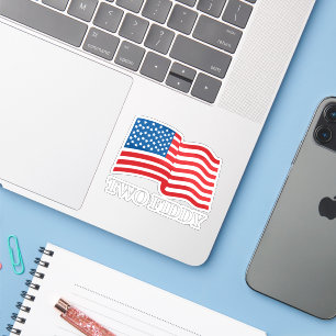 Two Fiddy Patriotic Tee, 2 Fiddy 250th Anniversary Sticker