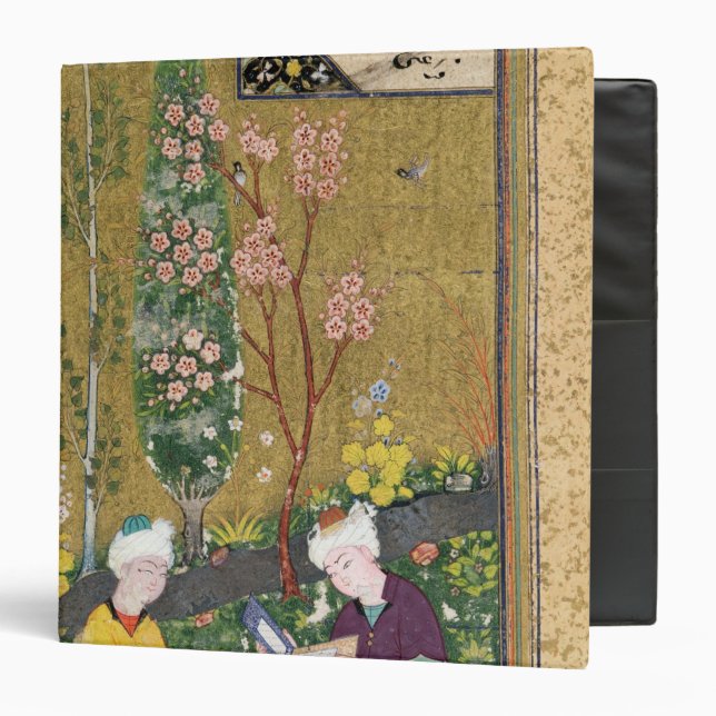 Two Figures Reading and Relaxing in an Orchard Binder (Front/Inside)