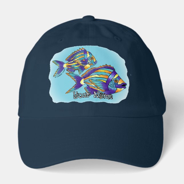 Two fish fishing  hat (Front)