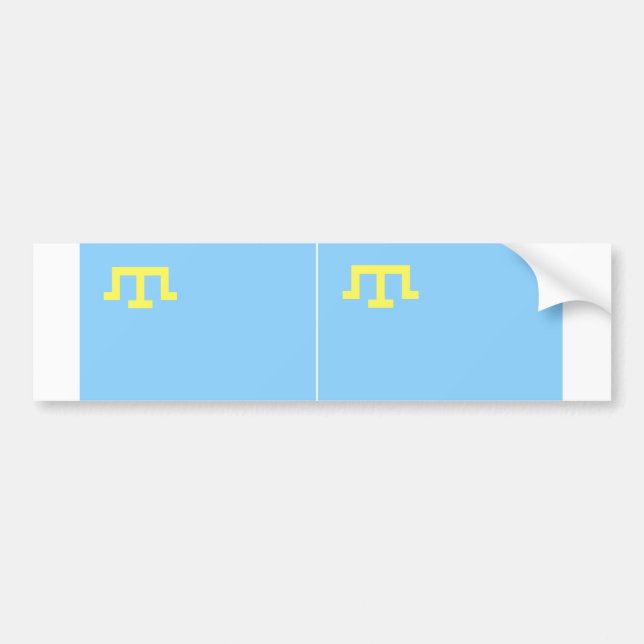 TWO Flag of Crimean Tatars Bumper Sticker (Front)