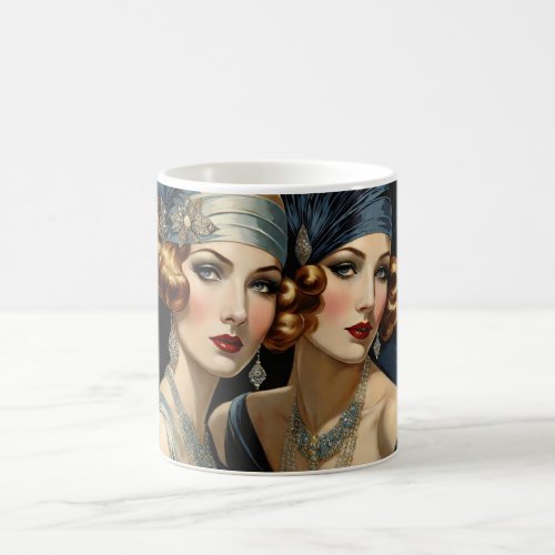 Two Flappers With Cloche Hats Coffee Mug