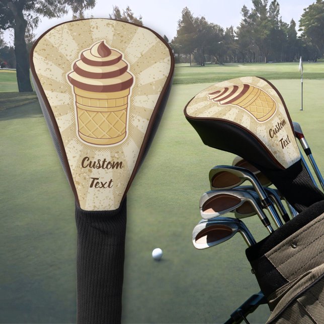 Two Flavors Ice Cream Cup Golf Head Cover (Creator Uploaded)