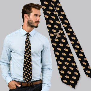 Two Flavors Ice Cream Cup Neck Tie