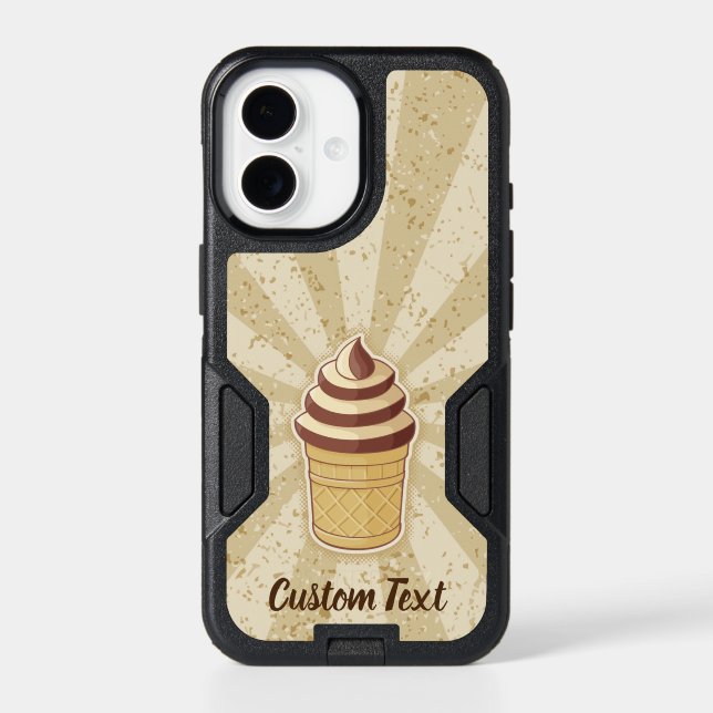 Two Flavors Ice Cream Cup Otterbox iPhone Case (Back)