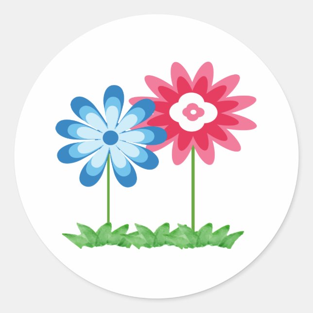 Two Flower Sticker (Front)