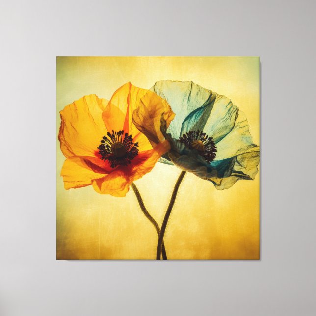 Two Flowers  Canvas Print (Front)