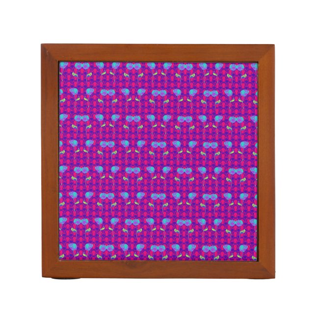 Two Flowers Cupflowers Desk Organizer (Front)