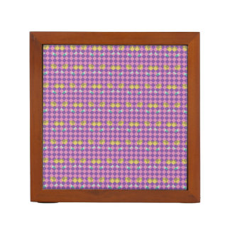 Two Flowers Diamonds Desk Organizer