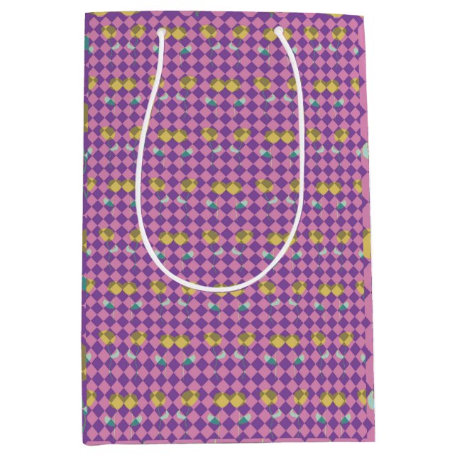 Two Flowers Diamonds Medium Gift Bag (Front)