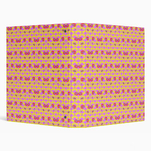 Two Flowers Roses 3 Ring Binder