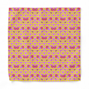 Two Flowers Roses Bandana