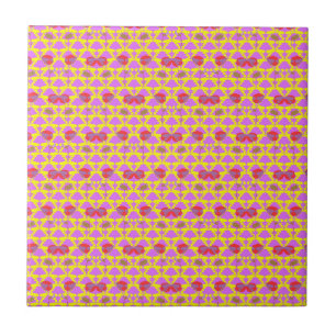 Two Flowers Roses Ceramic Tile