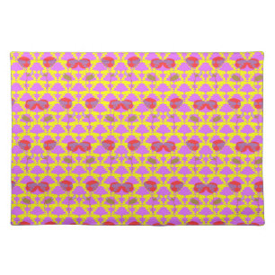 Two Flowers Roses Cloth Placemat