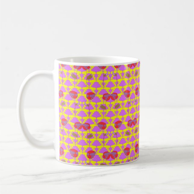 Two Flowers Roses Coffee Mug (Left)