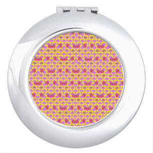 Two Flowers Roses Compact Mirror
