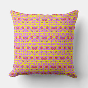 Two Flowers Roses Throw Pillow