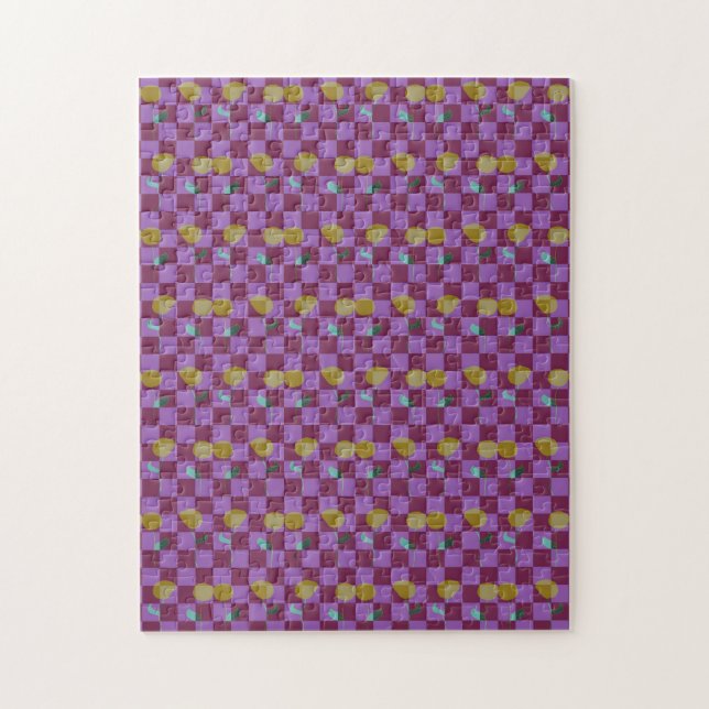 Two Flowers Squares Jigsaw Puzzle (Vertical)