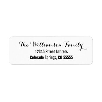 Two Fonts - Return Address Label by Midesigns55555 at Zazzle