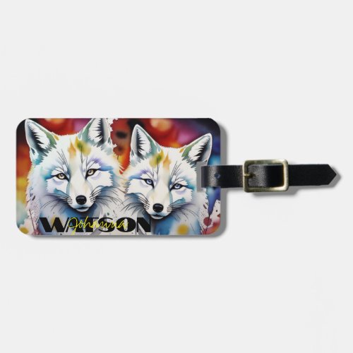 Two Foxes Backpack and Luggage Tag 