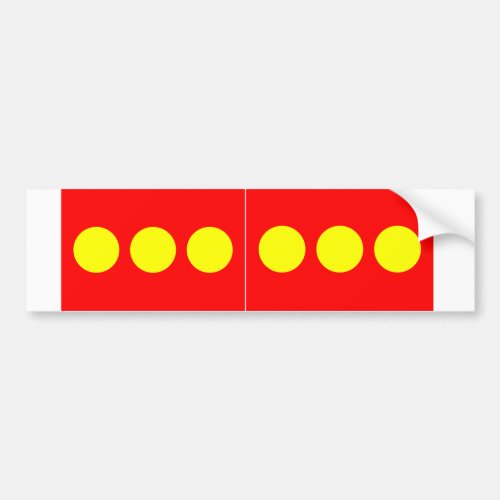 TWO Freetown Christiania Flag Bumper Sticker