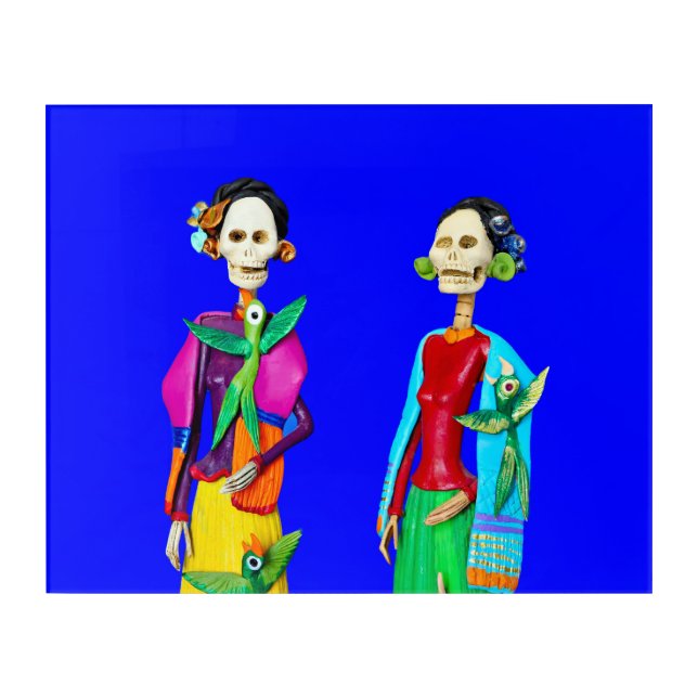 Two Frida Catrinas Acrylic Wall Art (Front)