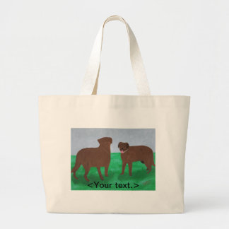 Two Friendly Brown Dogs Your Words Bags
