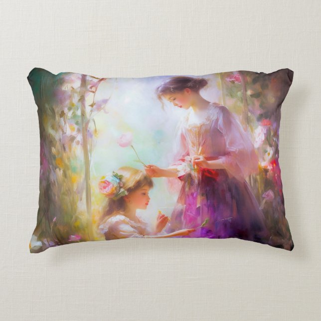 Two Friends  Accent Pillow (Front)