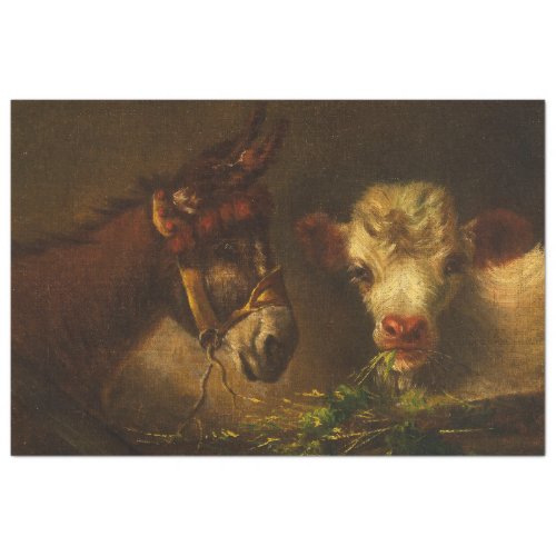 Two Friends Donkey and Lamb Farm Animals Tissue Paper