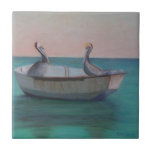Two Friends In A Dinghy Ceramic Tile at Zazzle